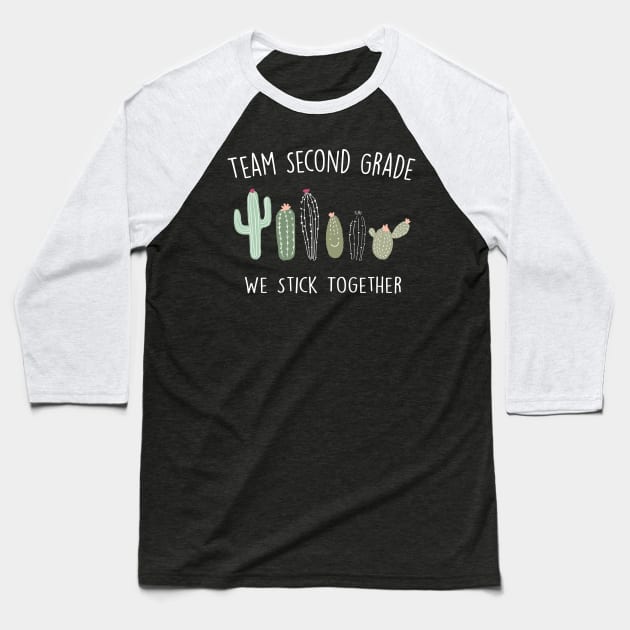 Cactus School Shirt Second Grade Baseball T-Shirt by creativegraphics247